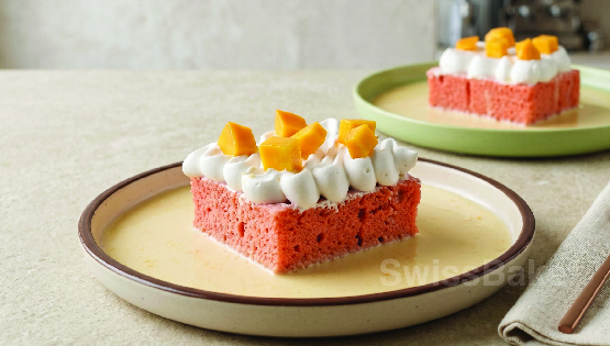 Raspberry & Mango Tres Leches Recipe